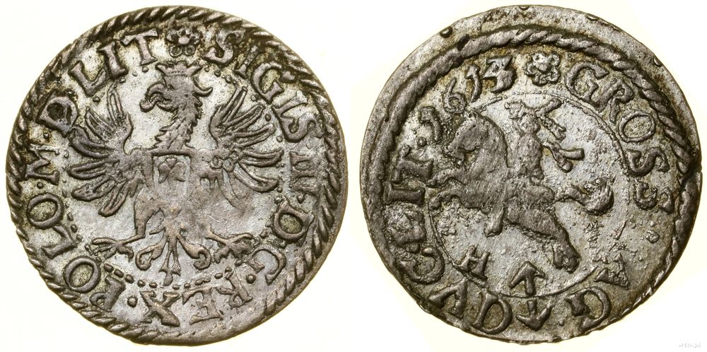 Polska, grosz, 1614