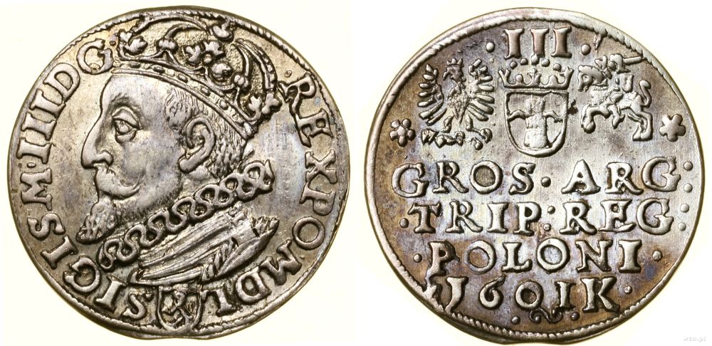 Polska, trojak, 1601