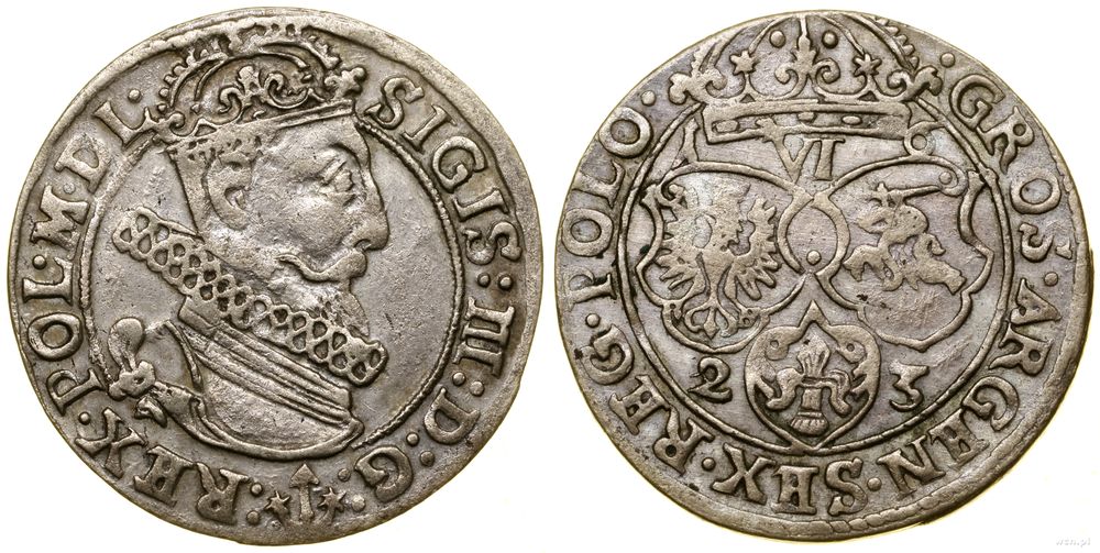 Polska, szóstak, 1623