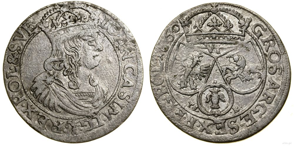 Polska, szóstak, 1660 TLB