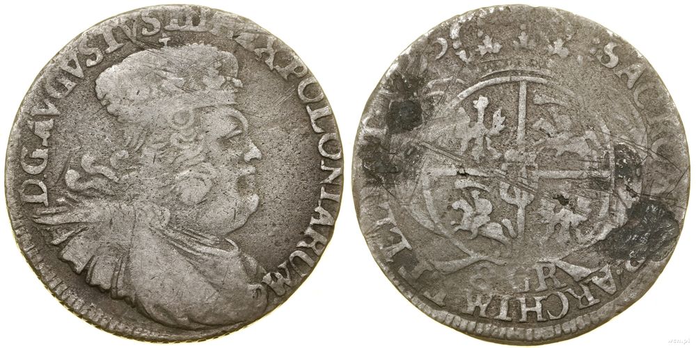 Polska, dwuzłotówka (8 groszy), 1753 EC