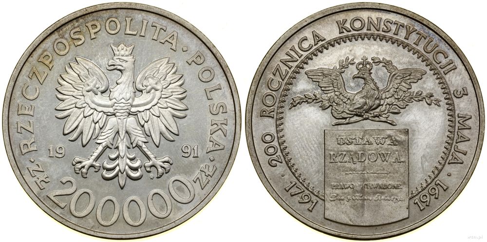 Polska, 200.000 złotych, 1991