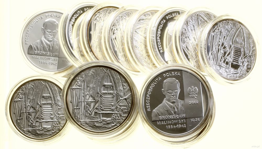 Polska, zestaw 25 x 10 złotych, 2002