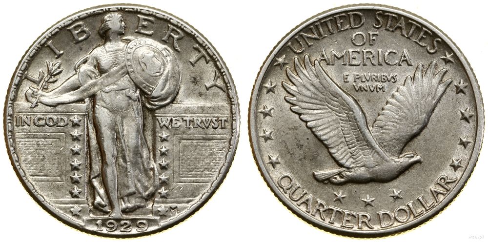 Stany Zjednoczone Ameryki (USA), 1/4 dolara, 1929