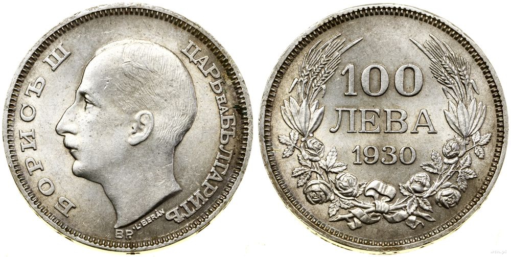 Bułgaria, 100 lewów, 1930