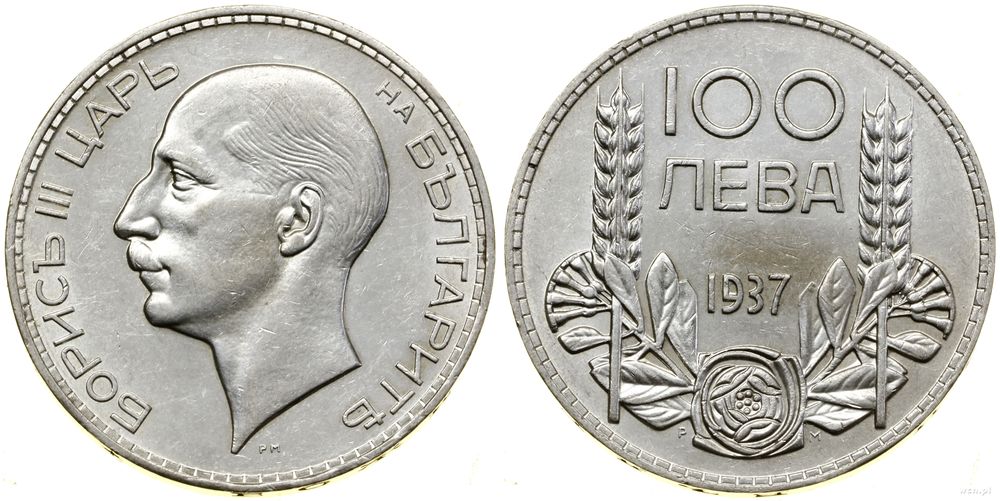 Bułgaria, 100 lewów, 1937