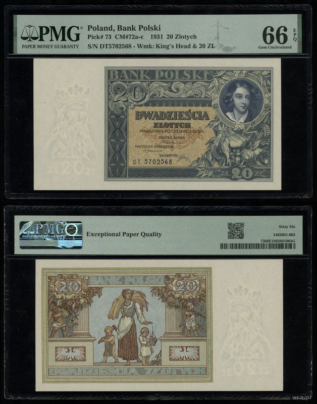 Polska, 20 złotych, 20.06.1931