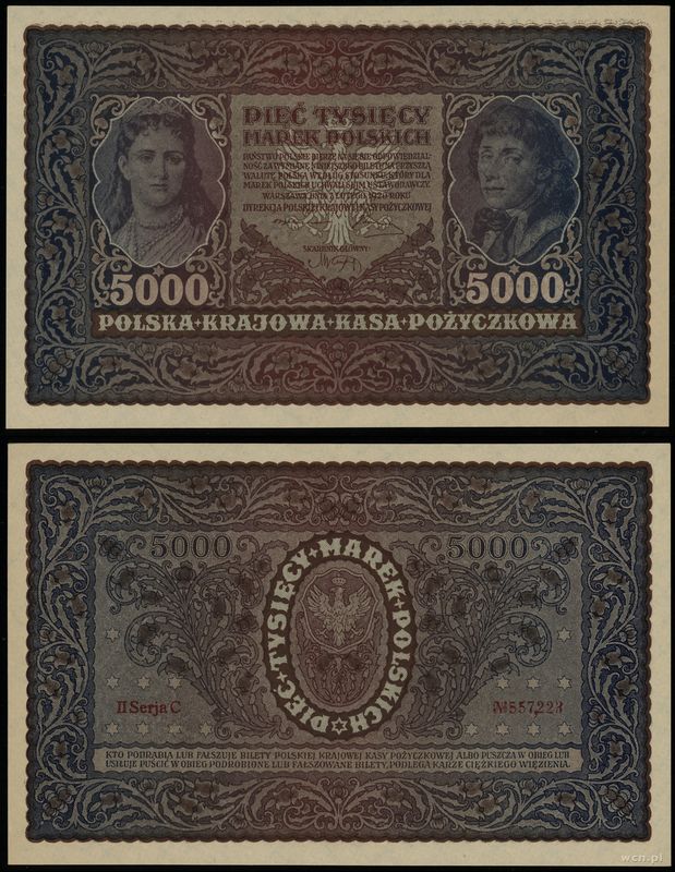 Polska, 5.000 marek polskich, 7.02.1920