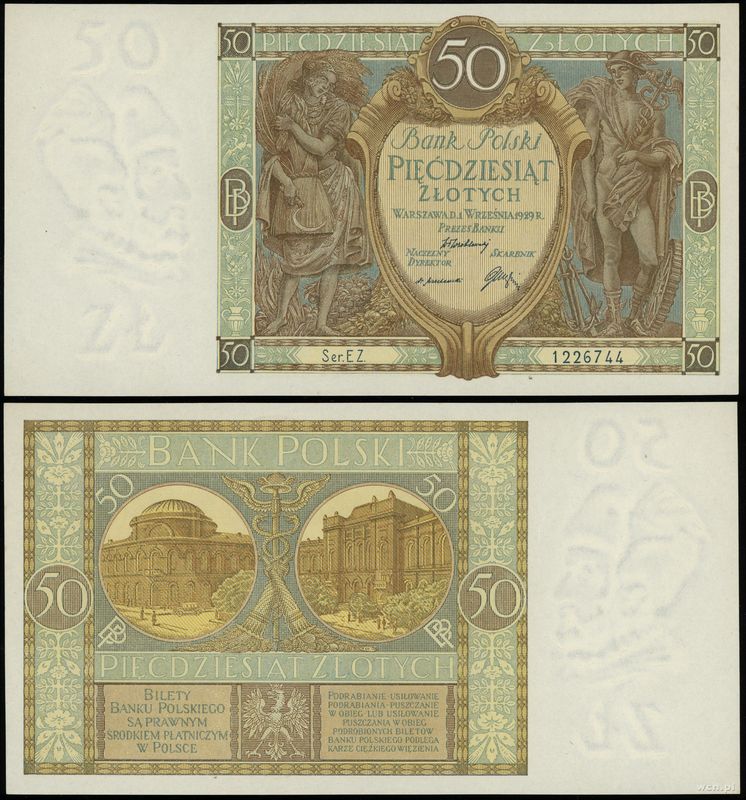 Polska, 50 złotych, 1.09.1929