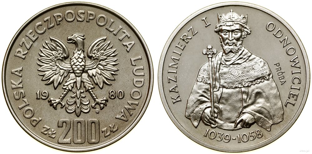 Polska, 200 złotych, 1980