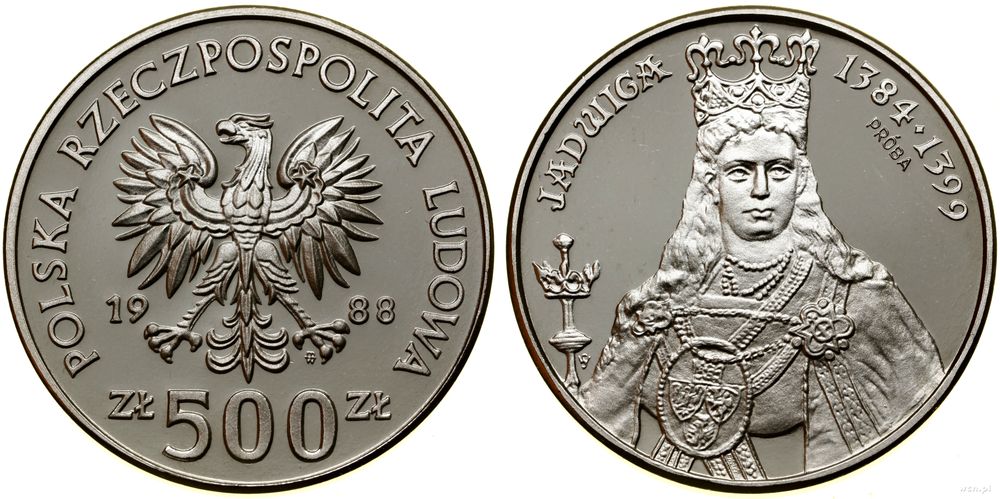 Polska, 500 złotych, 1988