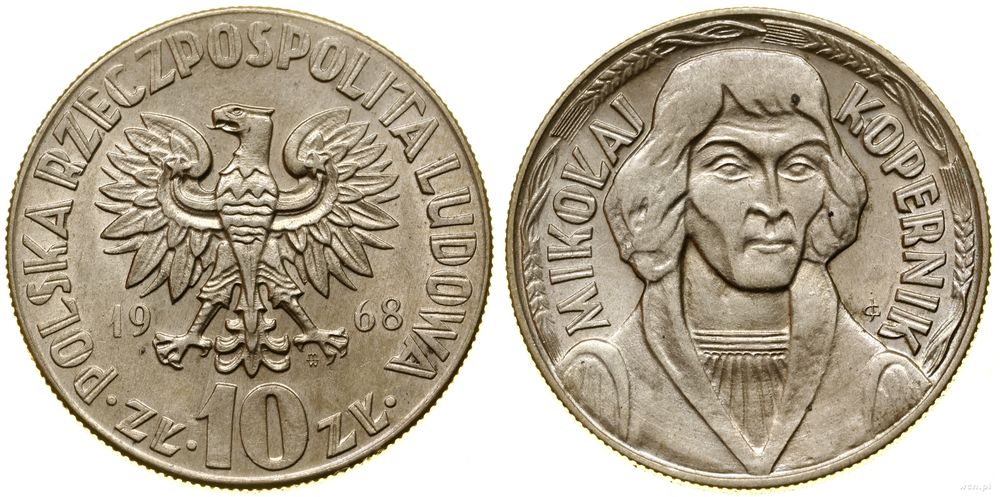 Polska, 10 złotych, 1968