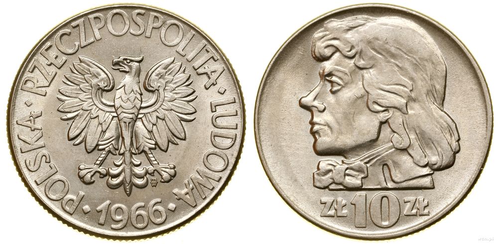 Polska, 10 złotych, 1966