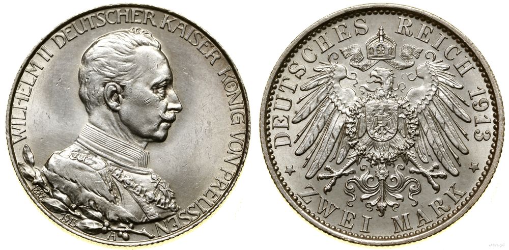 Niemcy, 2 marki, 1913 A