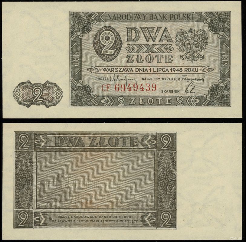 Polska, 2 złote, 1.07.1948