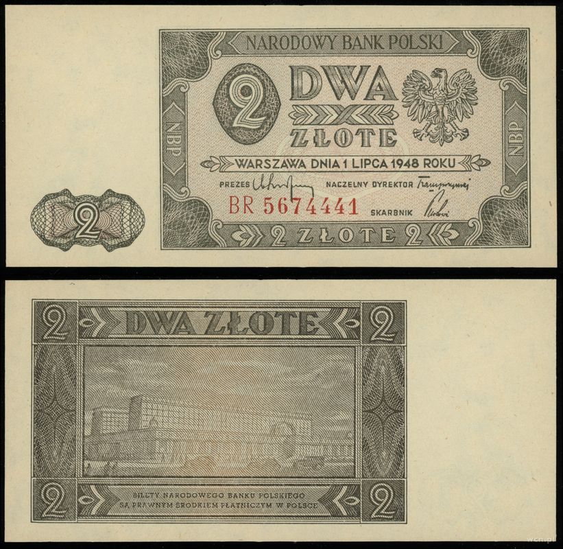 Polska, 2 złote, 1.07.1948