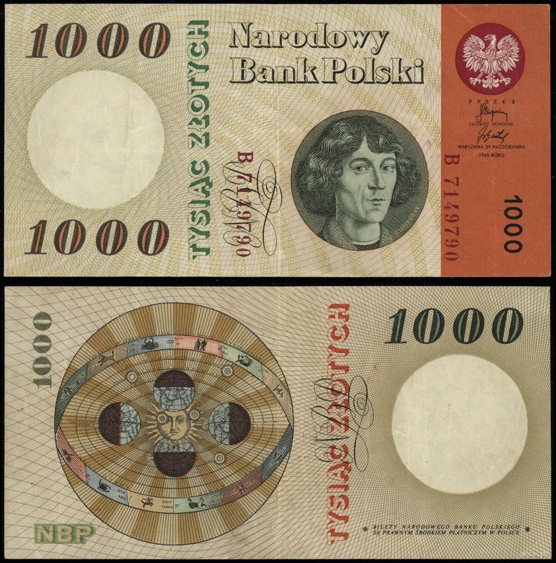 Polska, 1.000 złotych, 29.10.1965