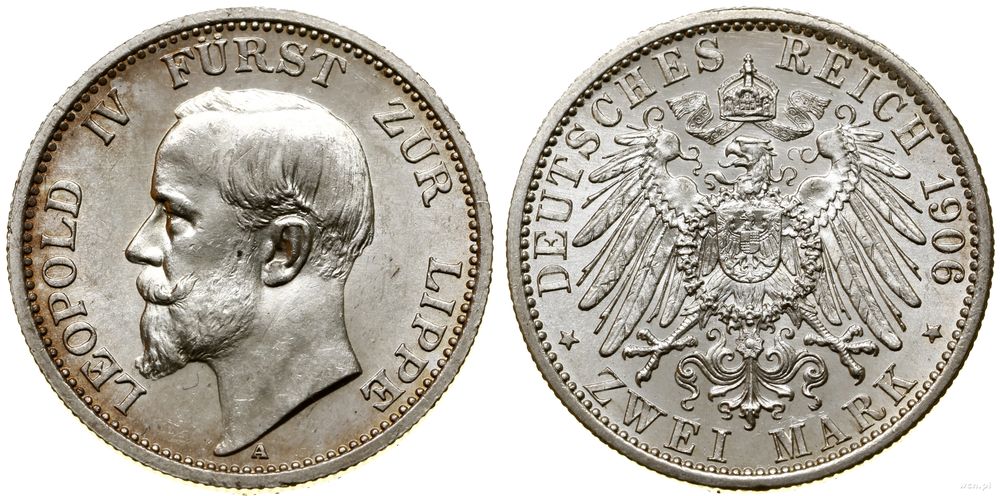 Niemcy, 2 marki, 1906 A