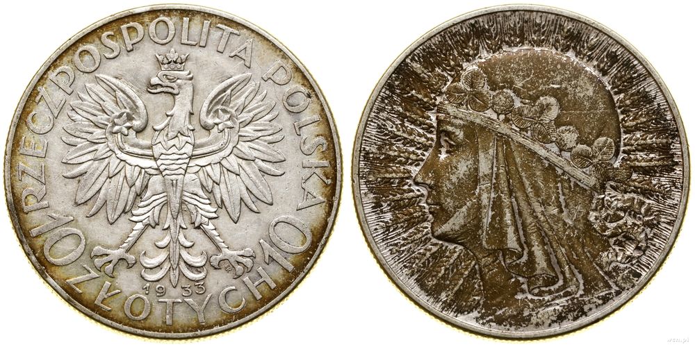 Polska, 10 złotych, 1933