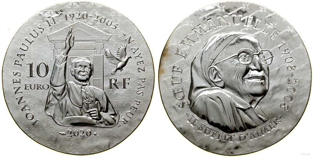 Francja, 10 euro, 2020