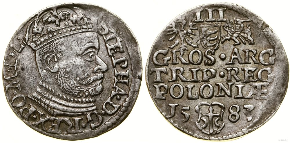 Polska, trojak, 1583