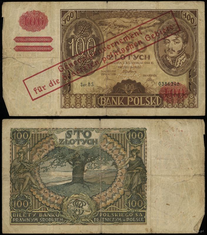 Polska, 100 złotych, (1939)