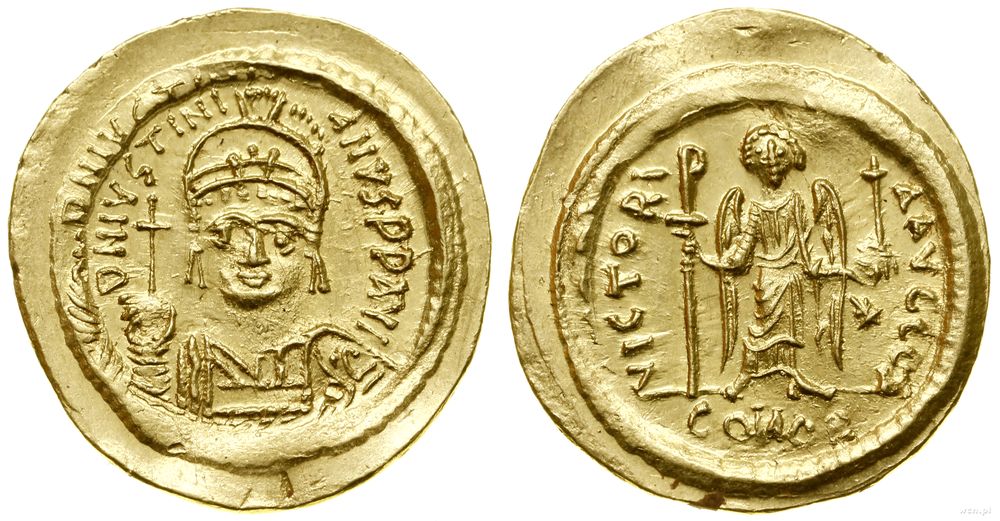 Bizancjum, solidus, 542–565