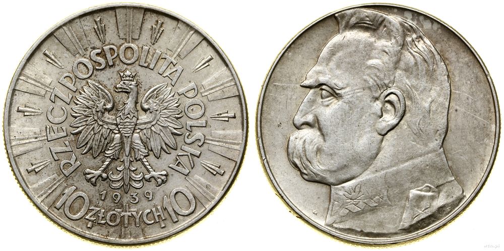 Polska, 10 złotych, 1939