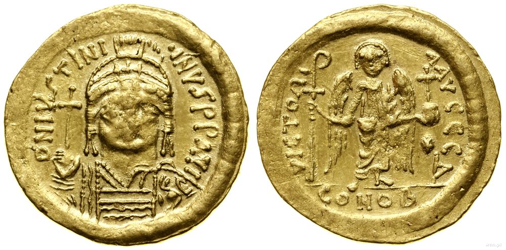 Bizancjum, solidus, (542–565)