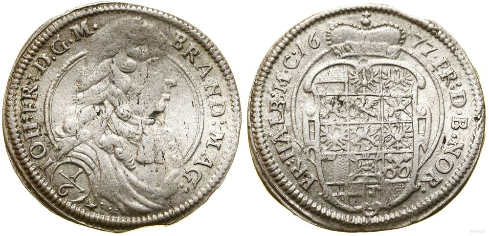Niemcy, 1/6 talara, 1677