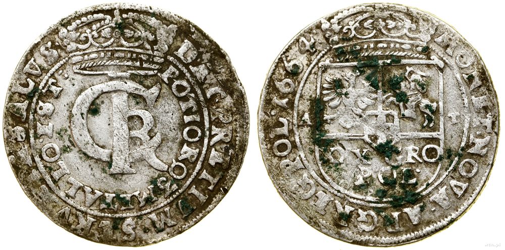 Polska, złotówka (tymf), 1664 AT
