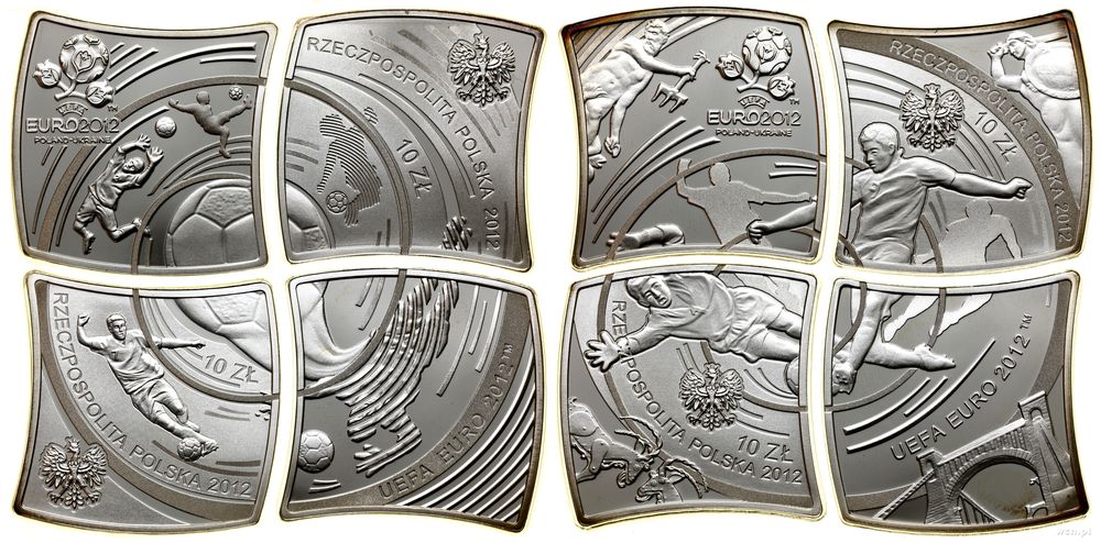 Polska, zestaw: 4 x 10 złotych, 2012