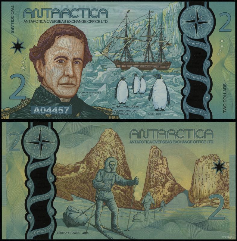 Antarktyda, 2 dolary, 2020