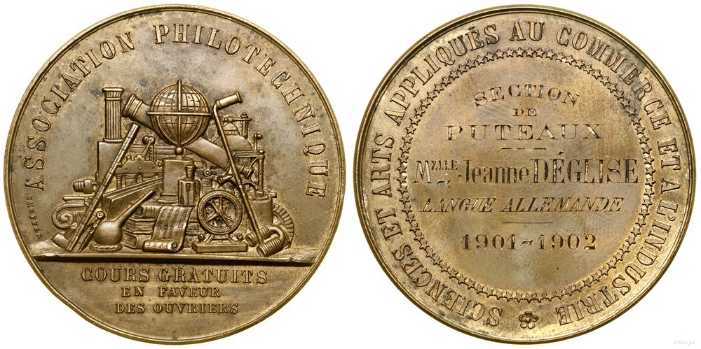 Francja, medal nagrodowy, 1902