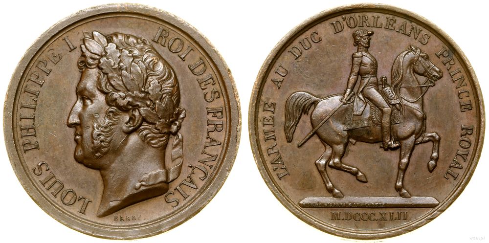 Francja, medal pamiątkowy, 1842