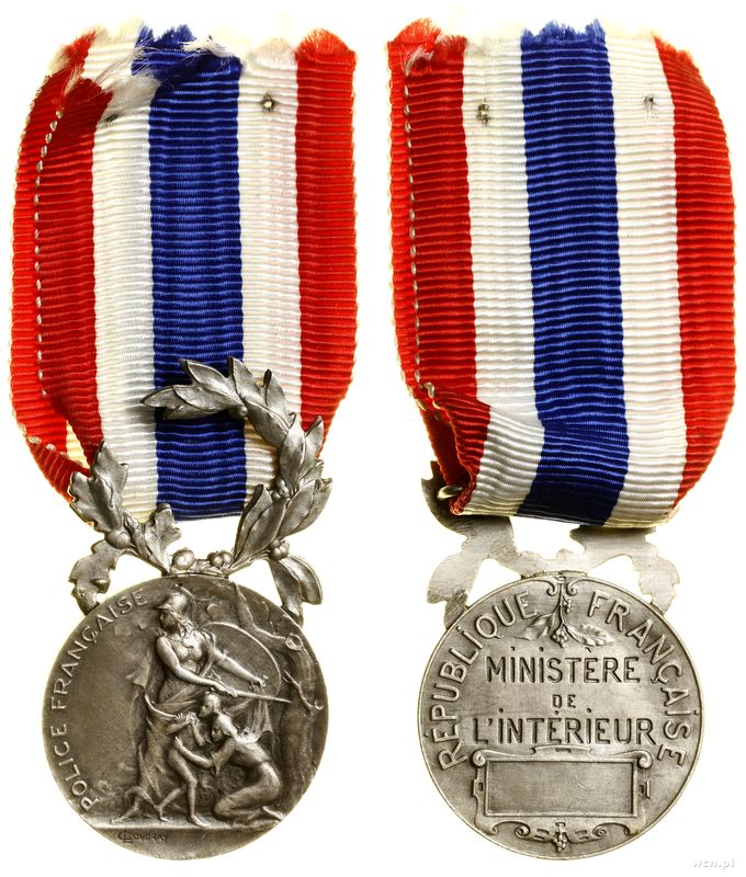 Francja, medal nagrodowy