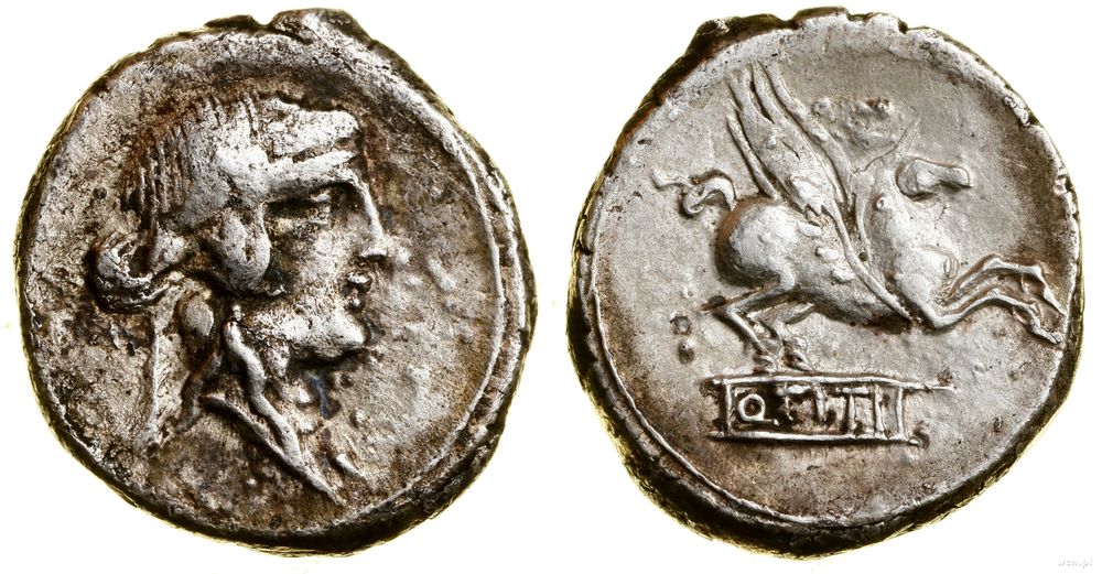 Republika Rzymska, denar, 90 pne