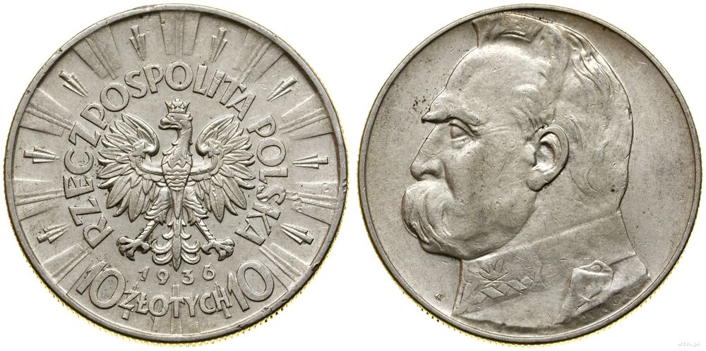 Polska, 10 złotych, 1936