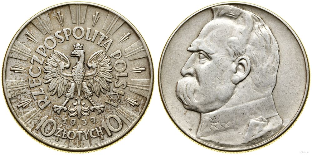 Polska, 10 złotych, 1939
