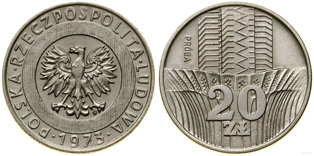 Polska, 20 złotych, 1973