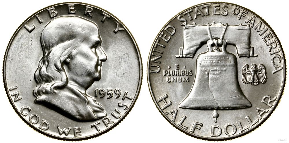 Stany Zjednoczone Ameryki (USA), 1/2 dolara, 1959