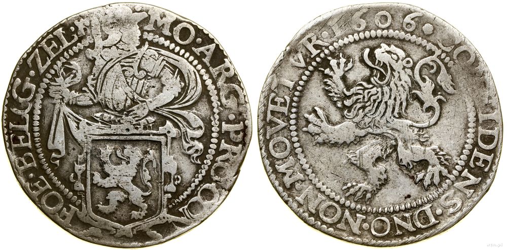 Niderlandy, talar lewkowy (Leeuwendaalder), 1606