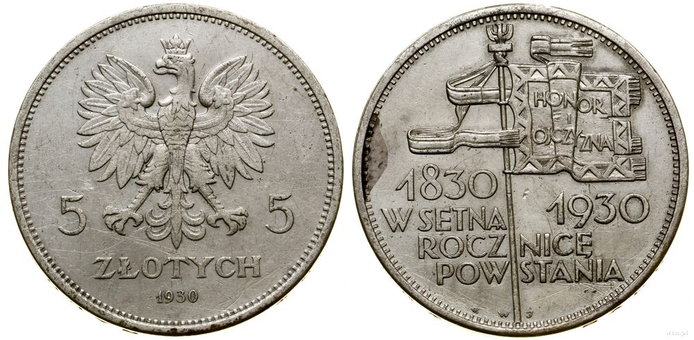 Polska, 5 złotych, 1930