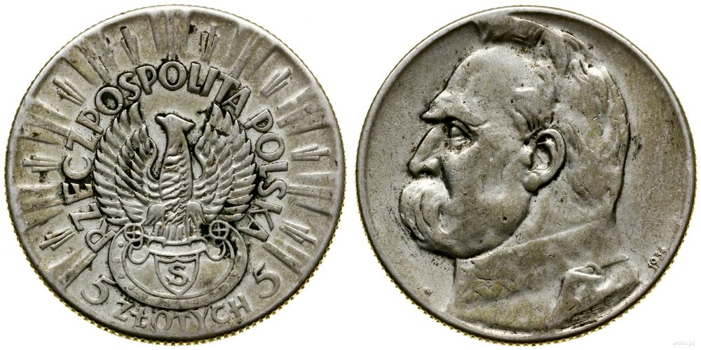 Polska, 5 złotych, 1934 S