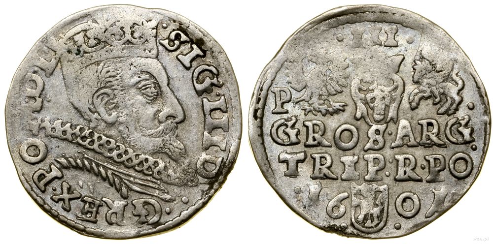 Polska, trojak, 1601
