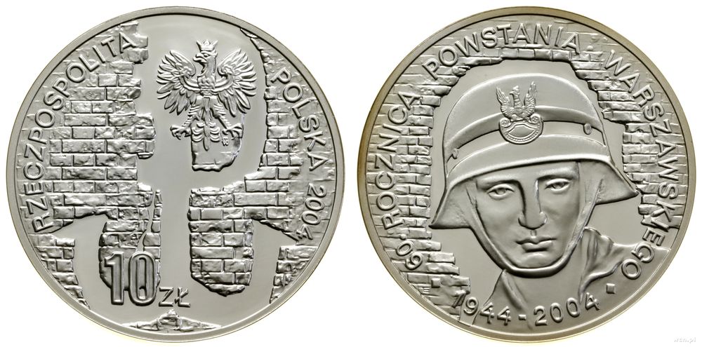 Polska, 10 złotych, 2004