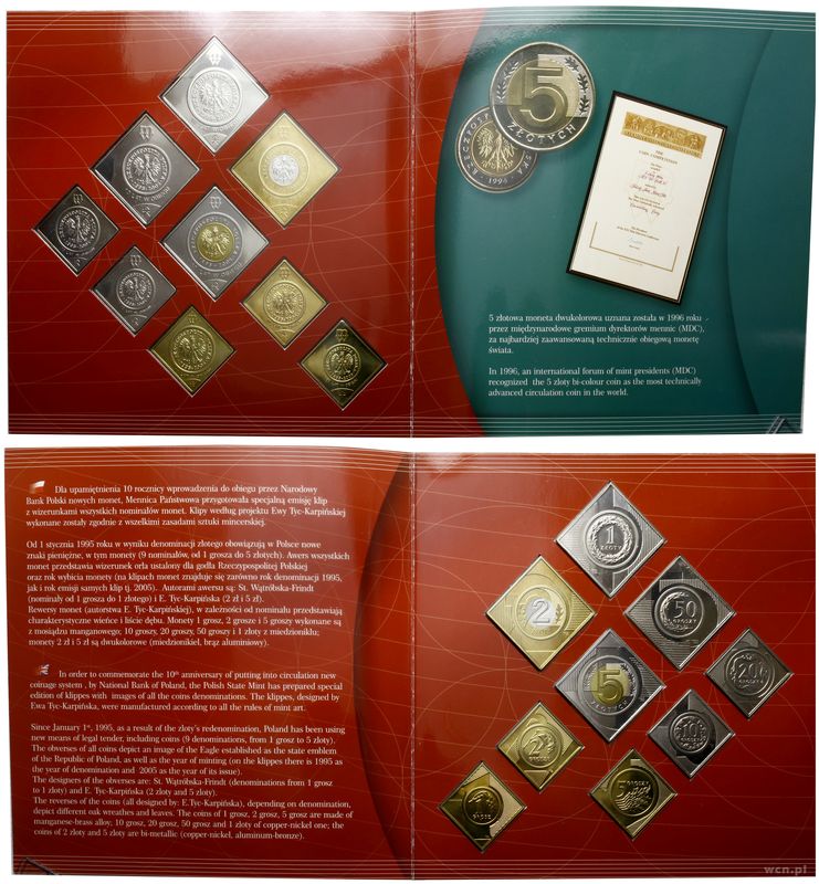 Polska, zestaw Mennicy Państwowej, 2005