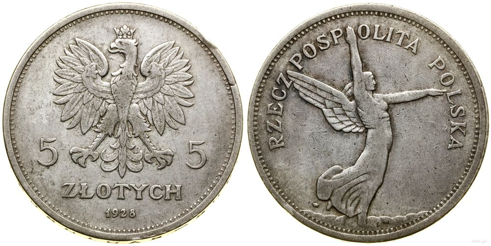 Polska, 5 złotych, 1928