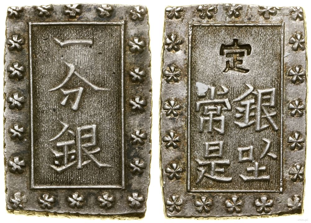 Japonia, 1 Bu srebrny (Ichibu Gin), bez daty (1859–1868)