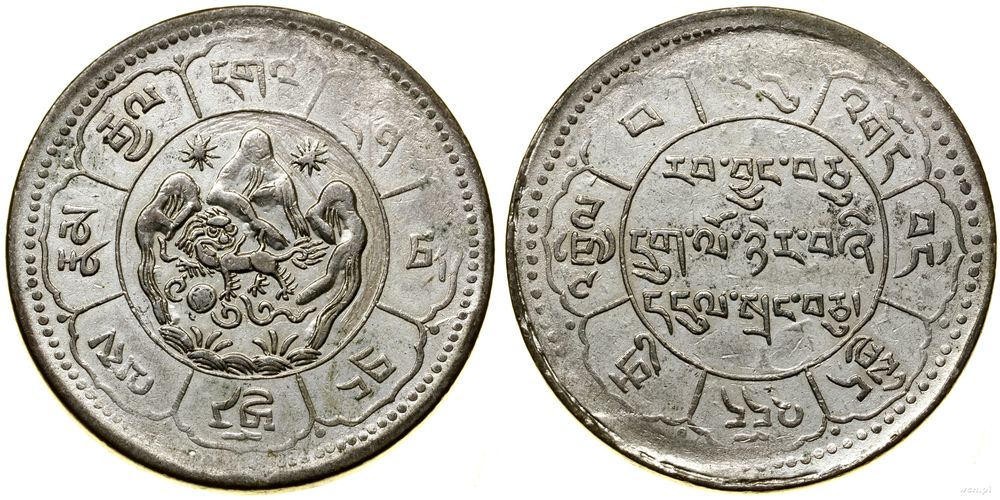 Tybet, 10 srang, 1624 (AD 1950)